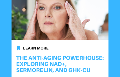The Anti-Aging Powerhouse: Exploring NAD+, Sermorelin, and GHK-Cu