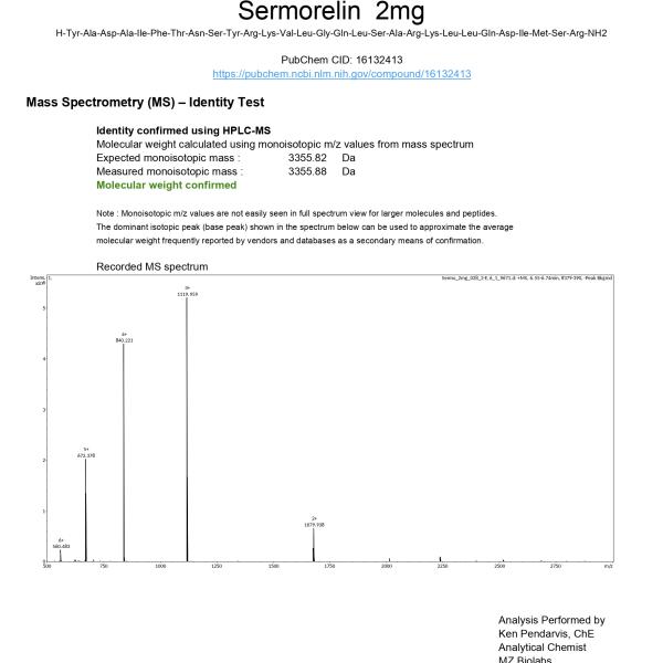Sermorelin - 2 mg